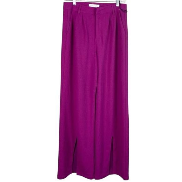 Happily Grey Pants - Pink Wide Leg Pants